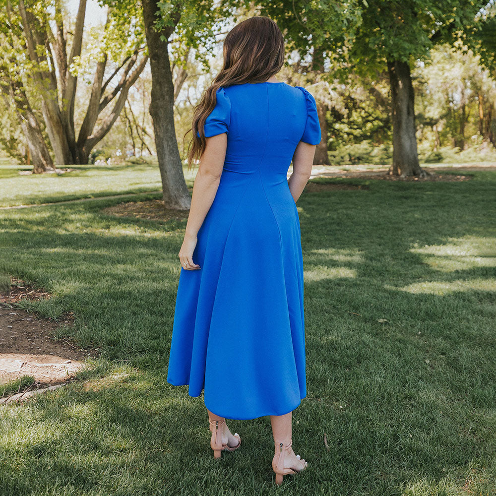 Flora Dress (Cobalt)