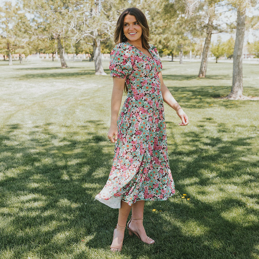 Flora Dress (Ditzy Bloom Pastel)