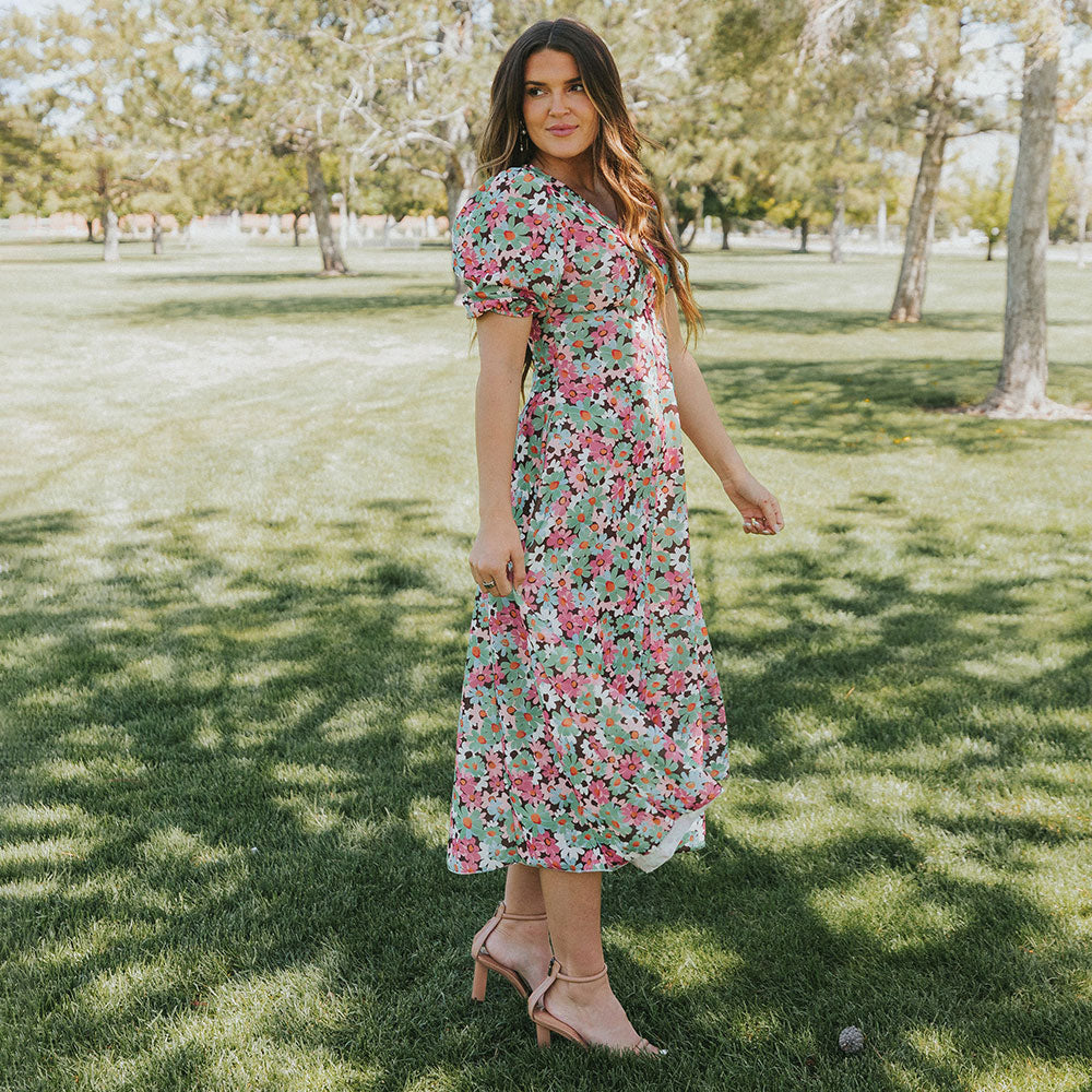 Flora Dress (Ditzy Bloom Pastel)