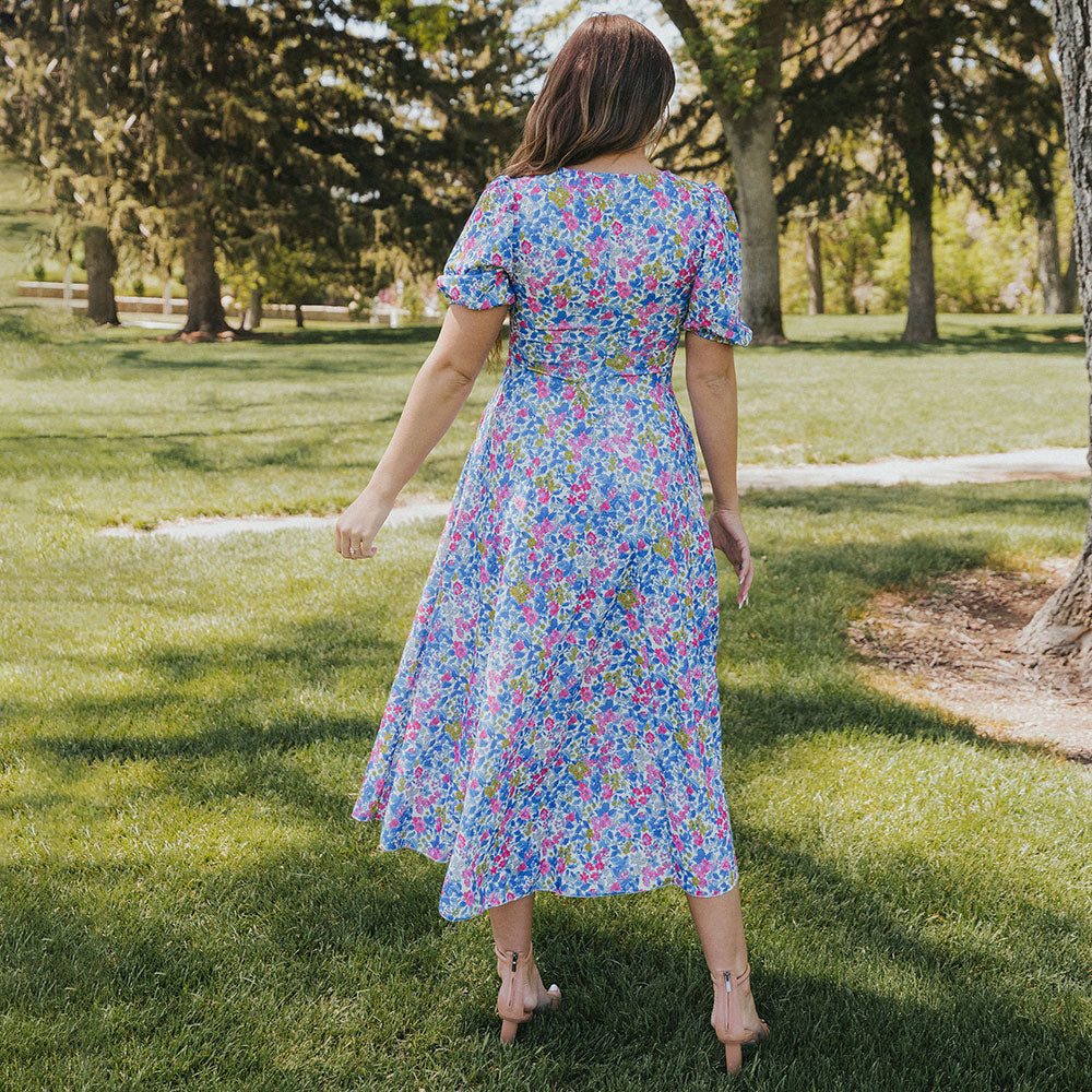 Flora Dress (Iris Cobalt)
