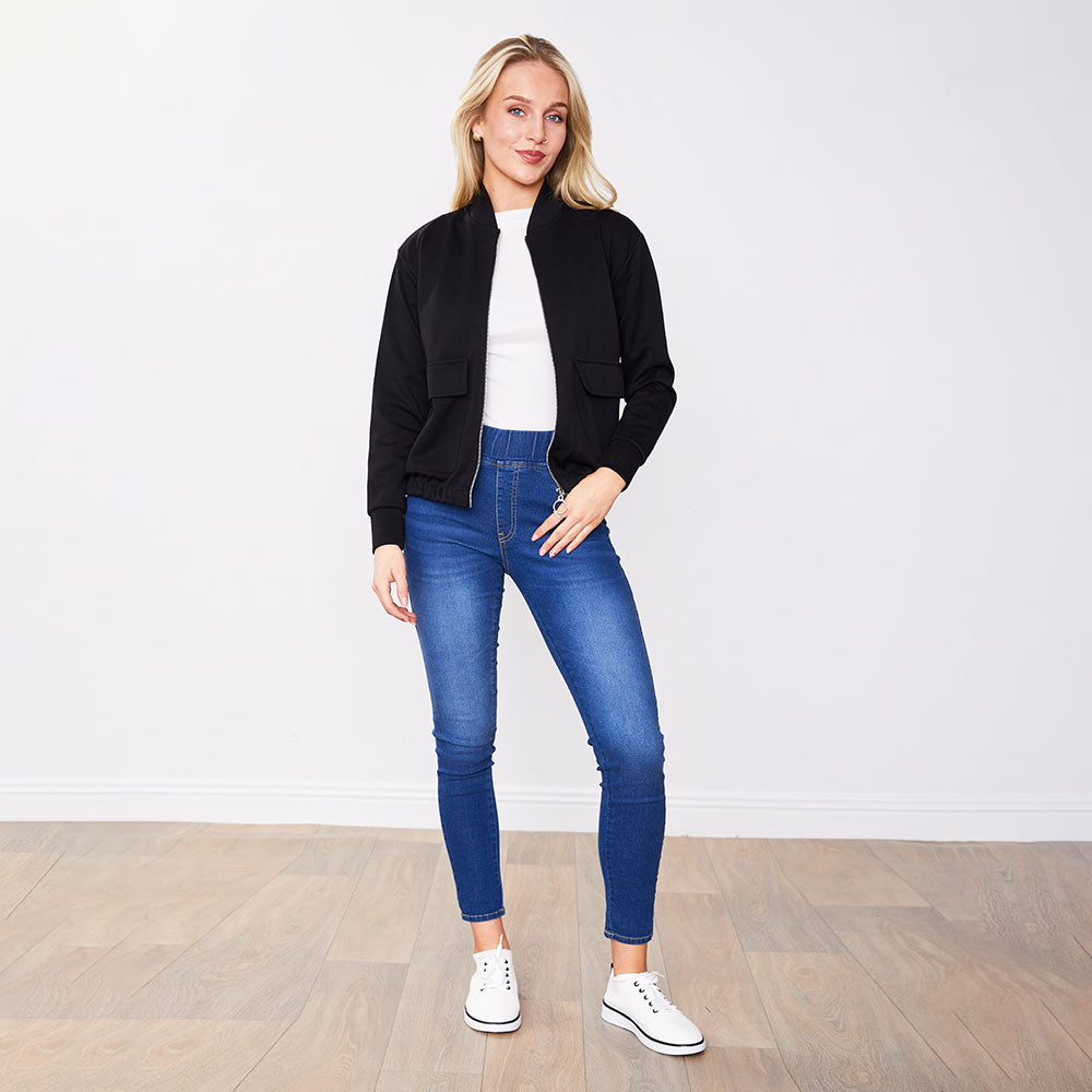 Flynn Bomber Jacket Black & Navy (2 for €68)