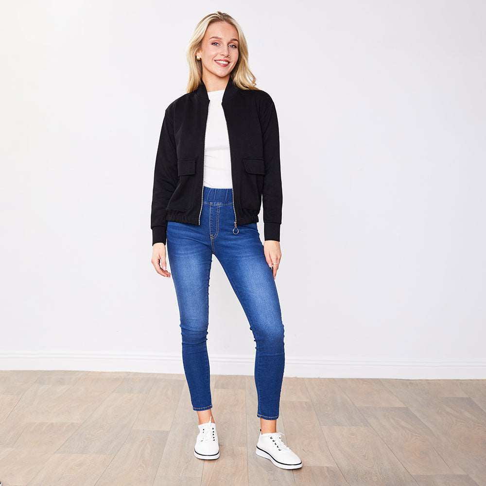 Flynn Bomber Jacket Black & Navy (2 for €68)