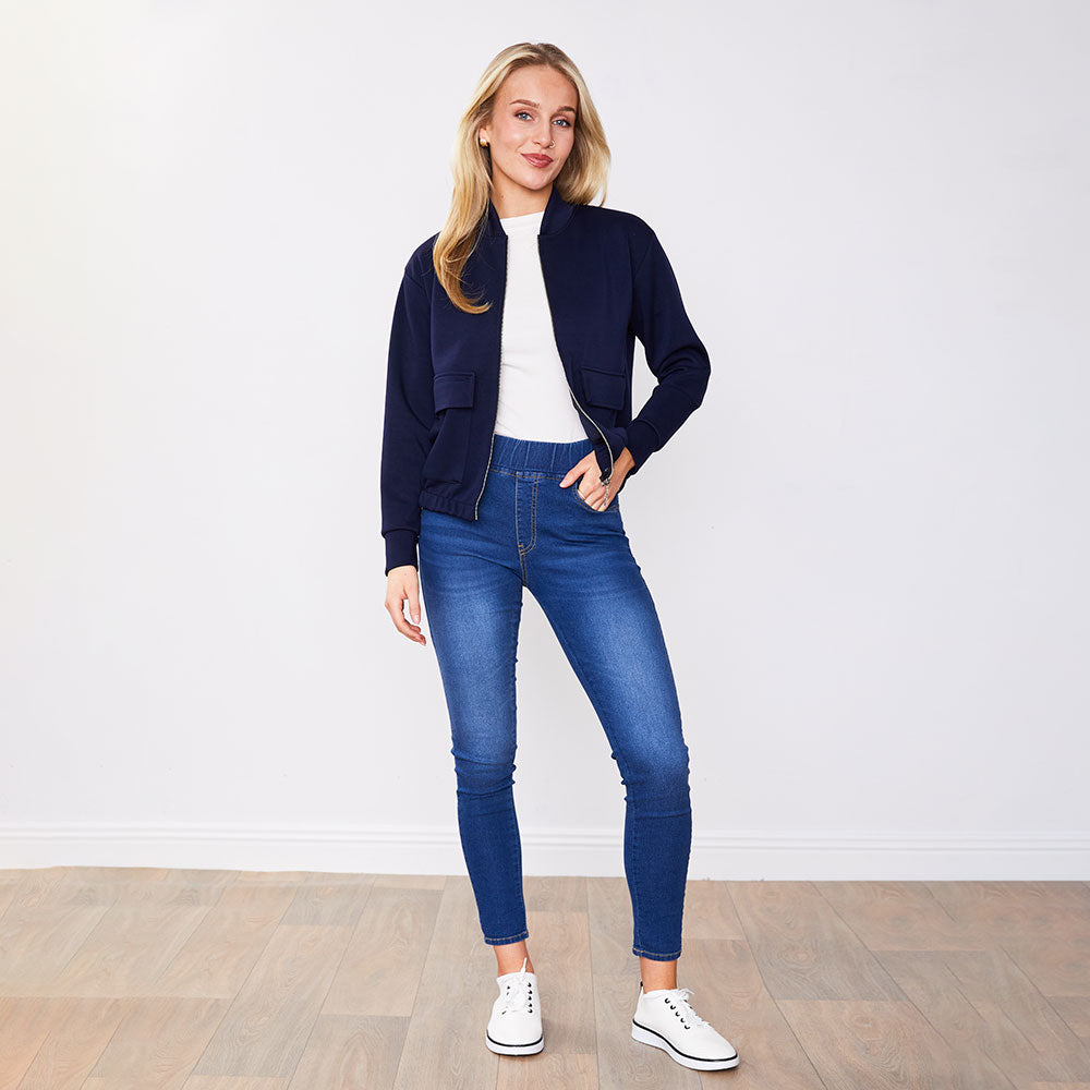 Flynn Bomber Jacket Black & Navy (2 for €68)
