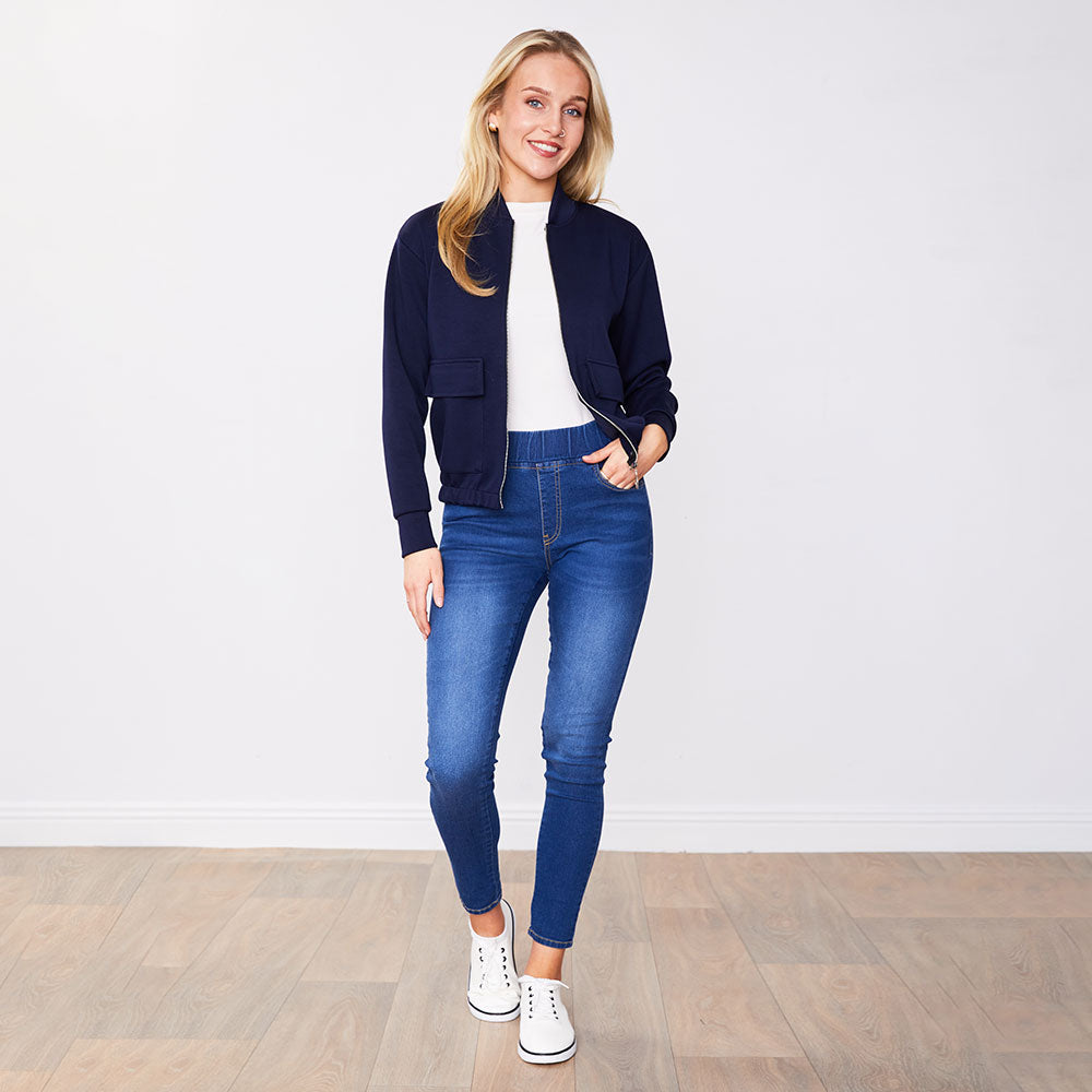 Flynn Bomber Jacket Black & Navy (2 for €68)