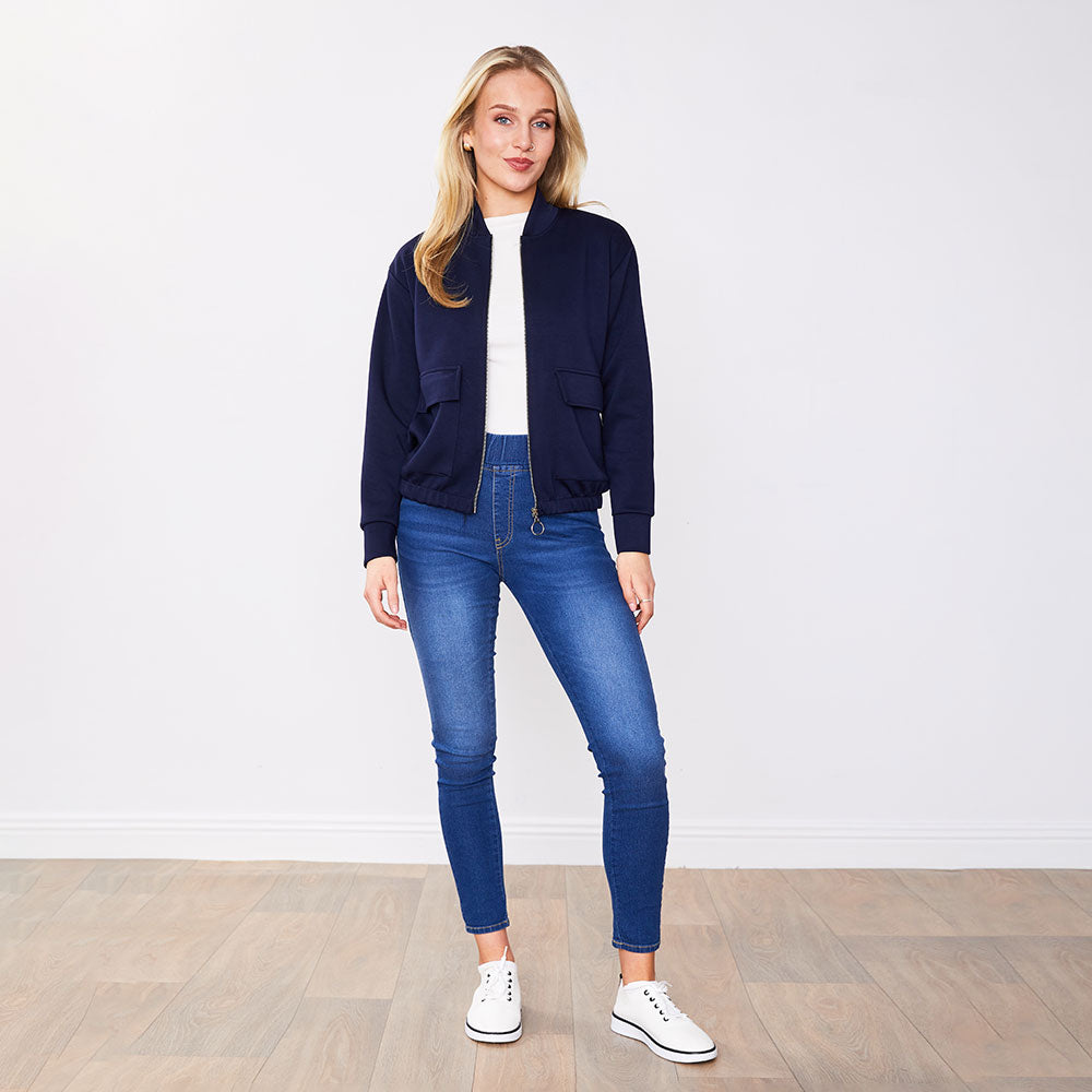 Flynn Bomber Jacket Black & Navy (2 for €68)