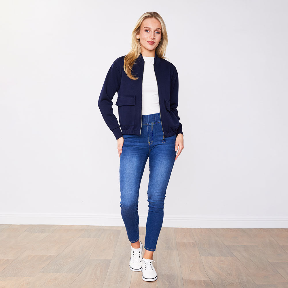 Flynn Bomber Jacket Black & Navy (2 for €68)