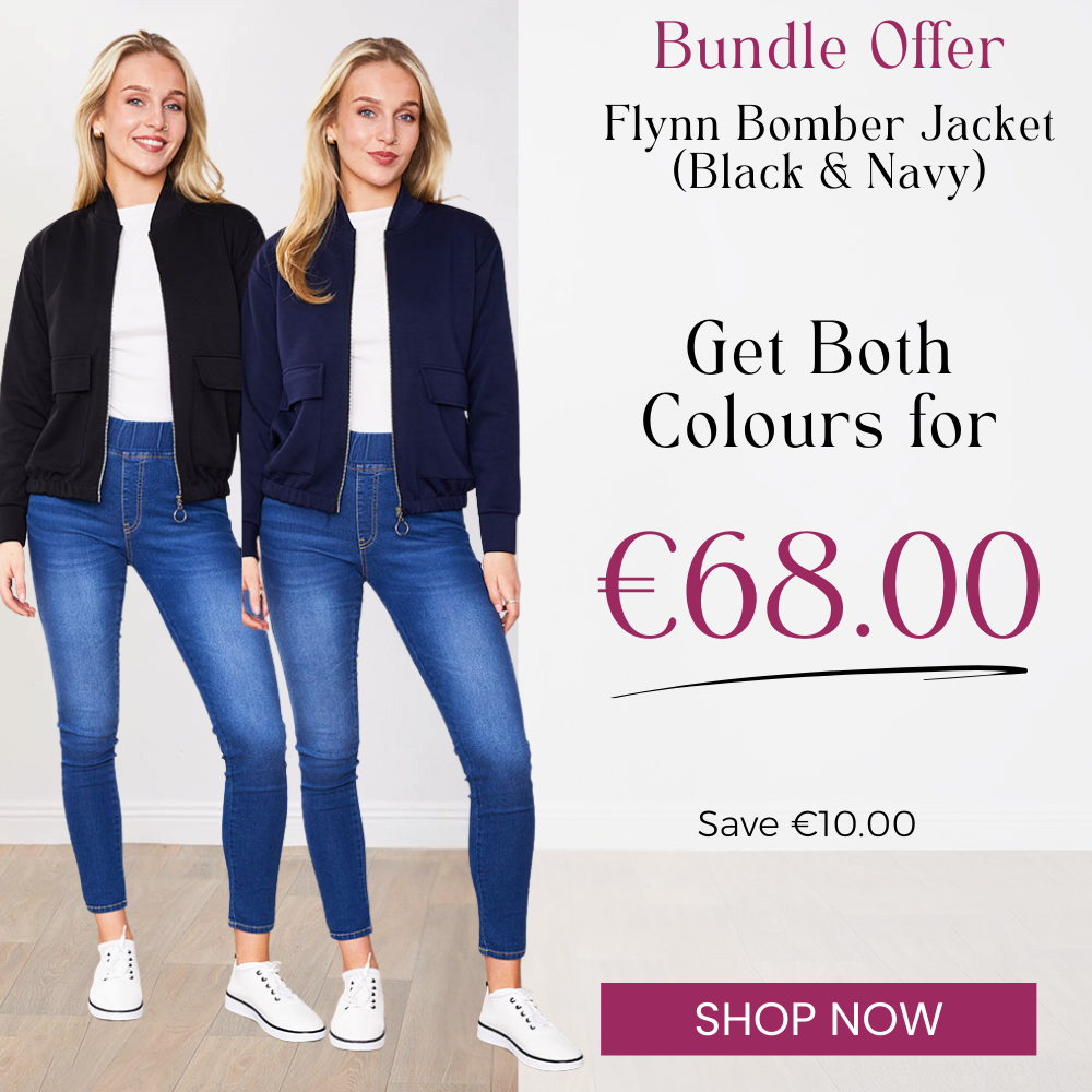 Flynn Bomber Jacket Black & Navy (2 for €68)