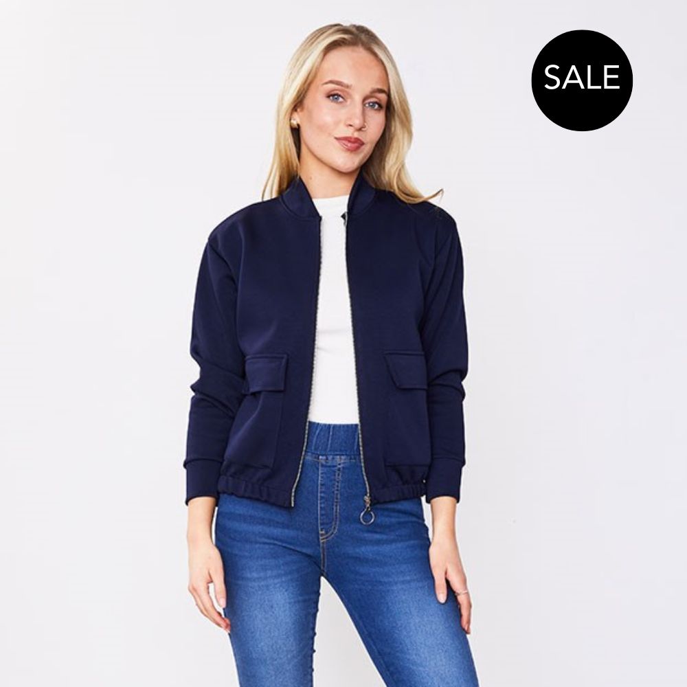 Flynn Bomber Jacket (Navy)