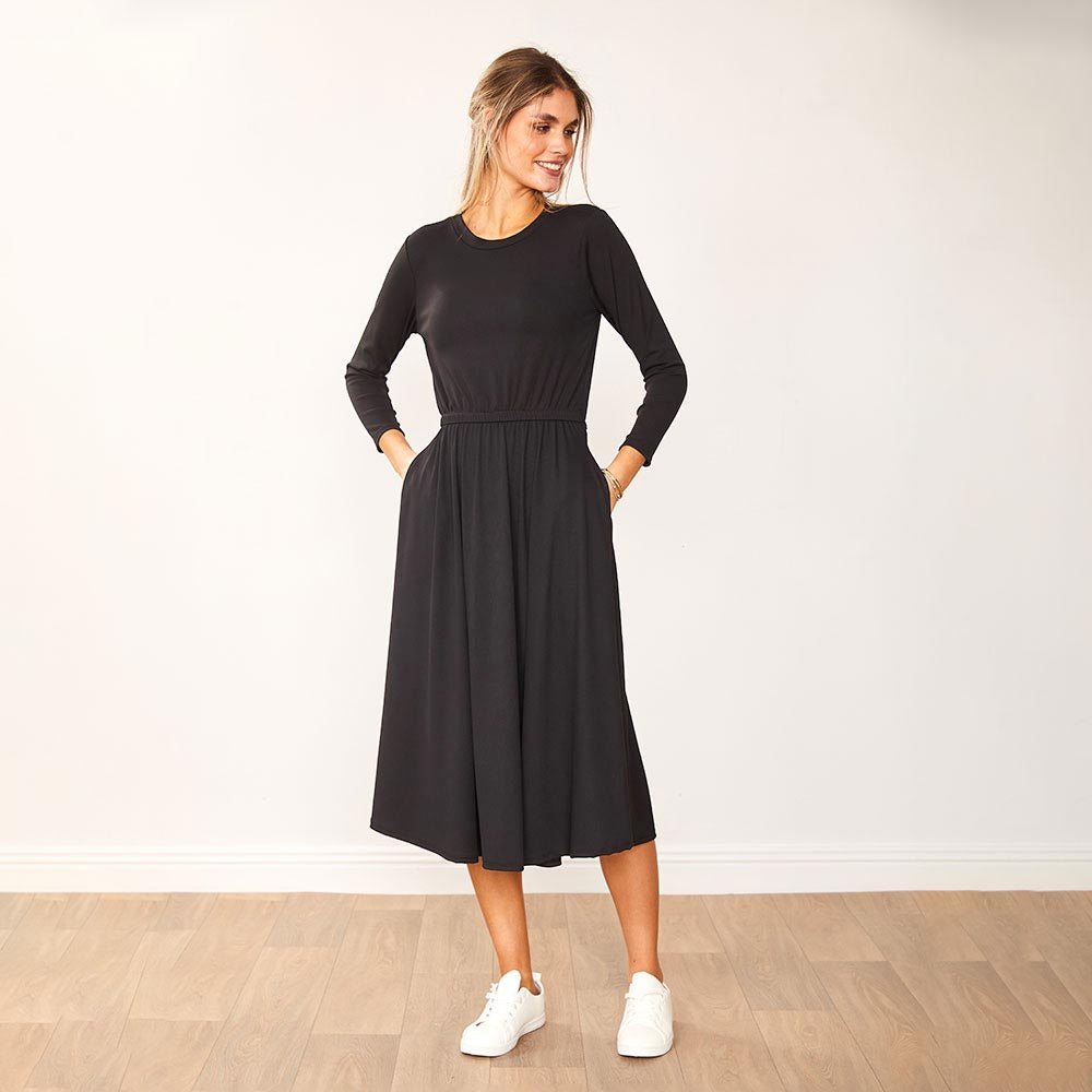 Heidi Dress Black & Khaki (2 for €68)