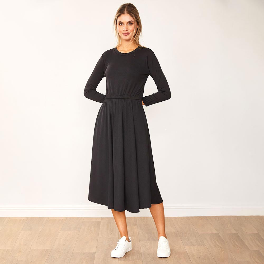Heidi Dress Black & Khaki (2 for €68)