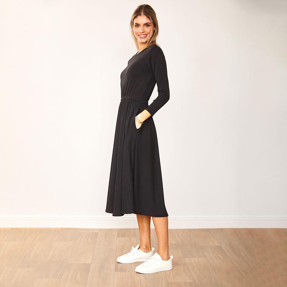 Heidi Dress Black & Khaki (2 for €68)