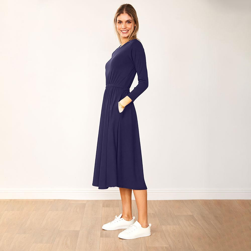 Heidi Dress Black & Navy (2 for €68)