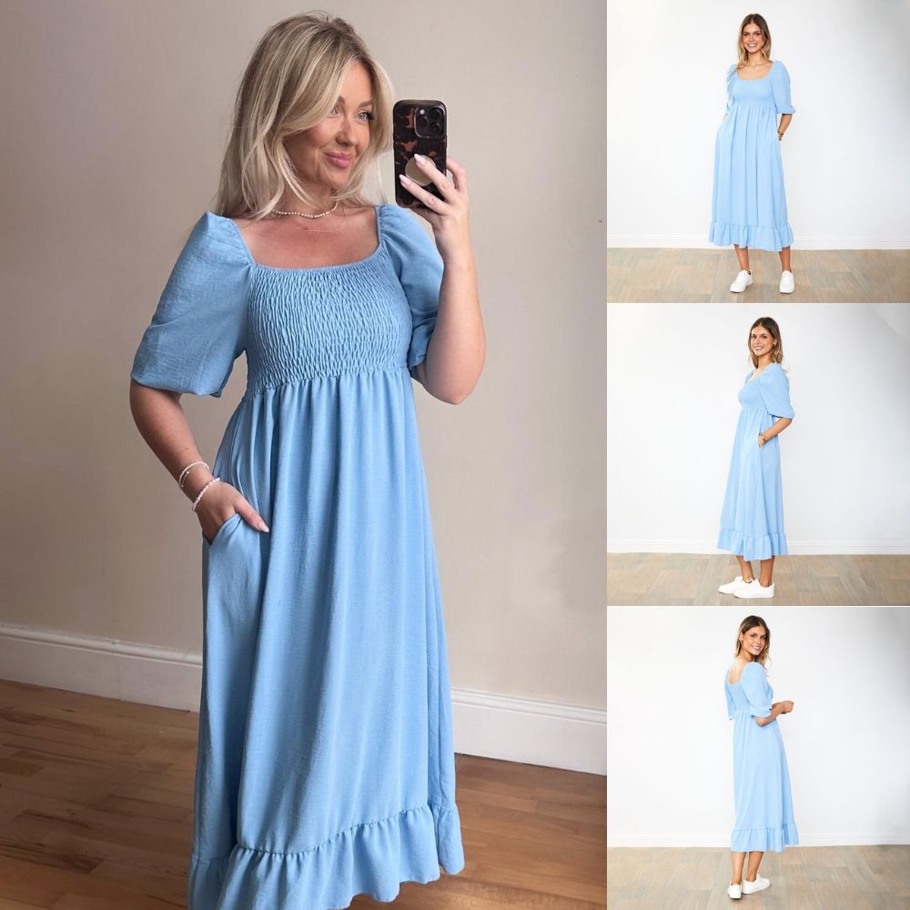 Vella Dress (Sapphire Blue)