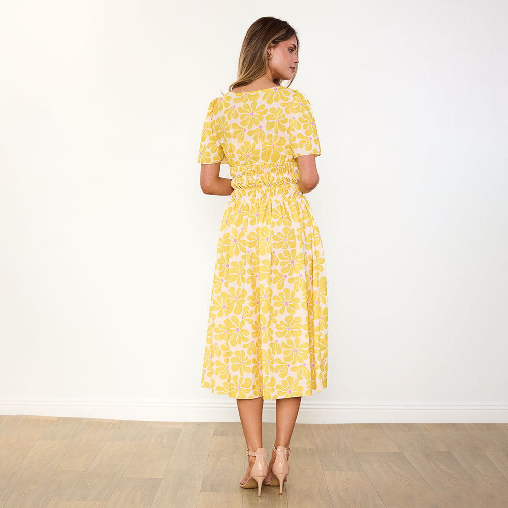 Iris Dress (Yellow Daisy)