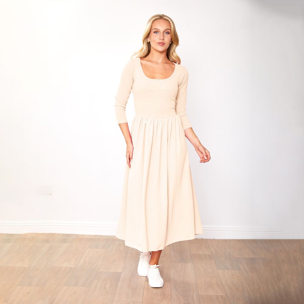 Jackie Dress Pink & Cream - (2 for €78)