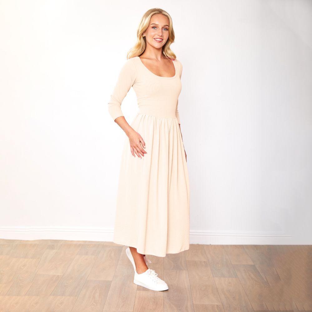 Jackie Dress Pink & Cream - (2 for €78)