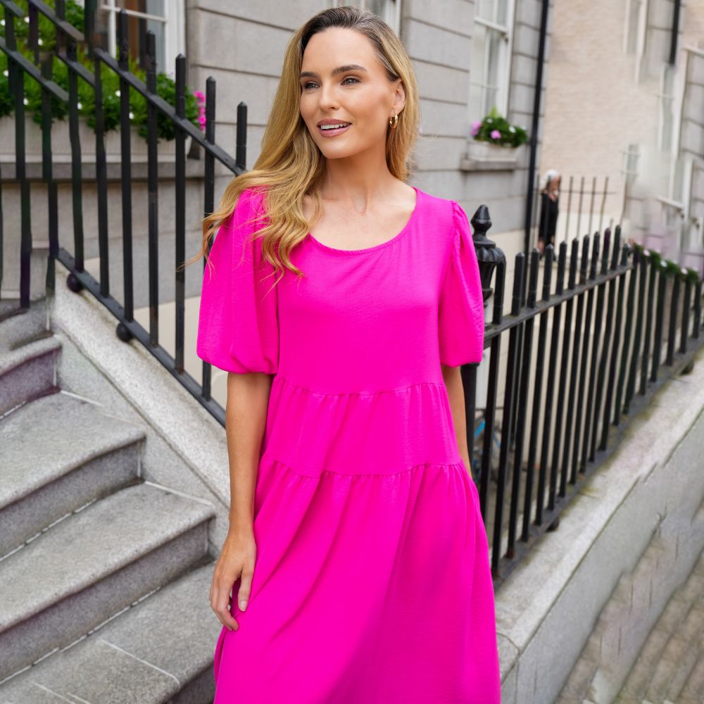 Jasmine Dress (Fuchsia)