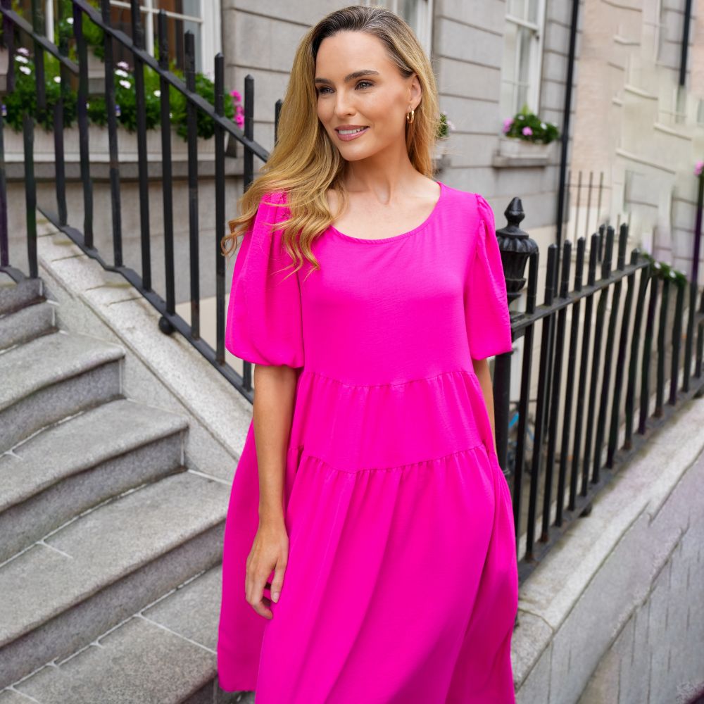 Jasmine Dress (Fuchsia)