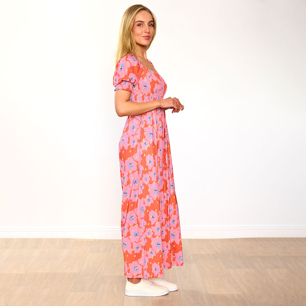 Camilla Jumpsuit (Red Pink Floral)