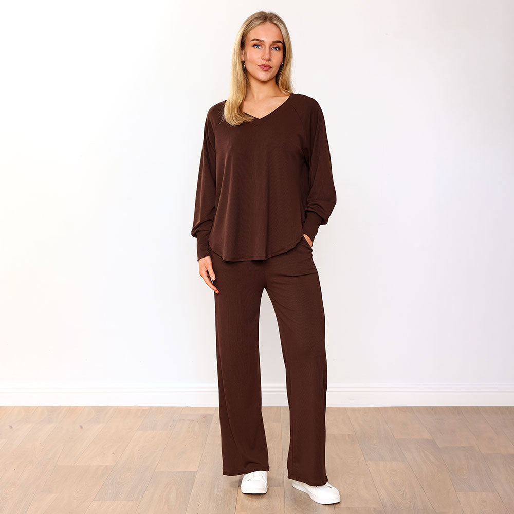 Layla Co-Ord (Navy & Brown) for €105.00