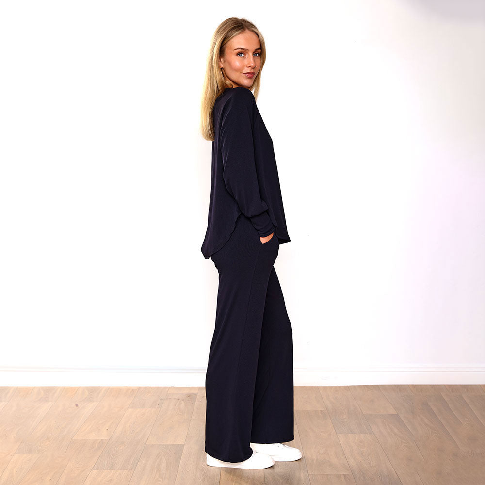 Layla Co-Ord (Navy & Brown) for €105.00