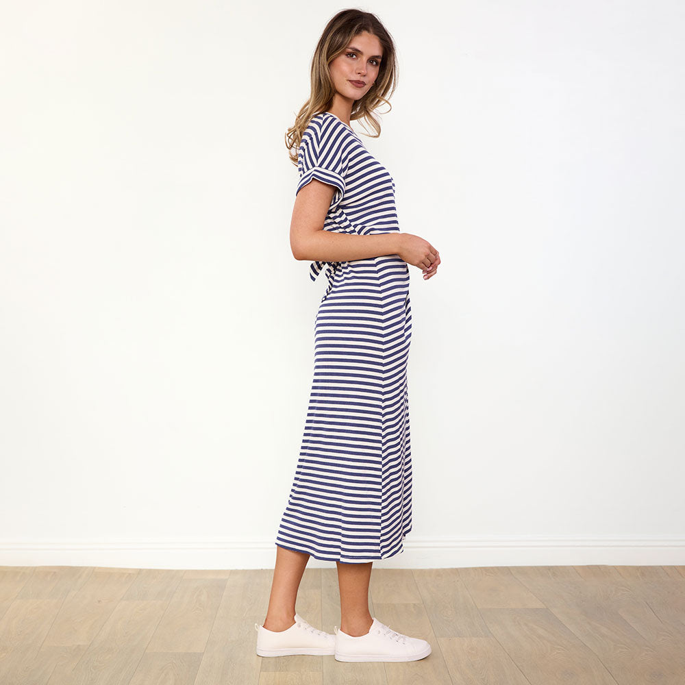 Lenny Dress (Blue Stripe)