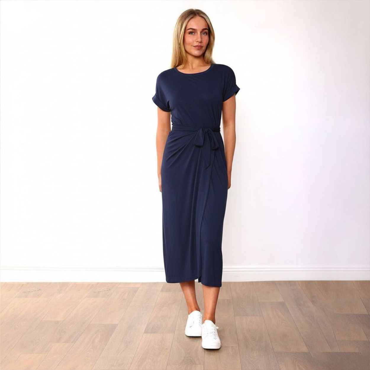 Lenny Dress in navy – women's dress – view 11