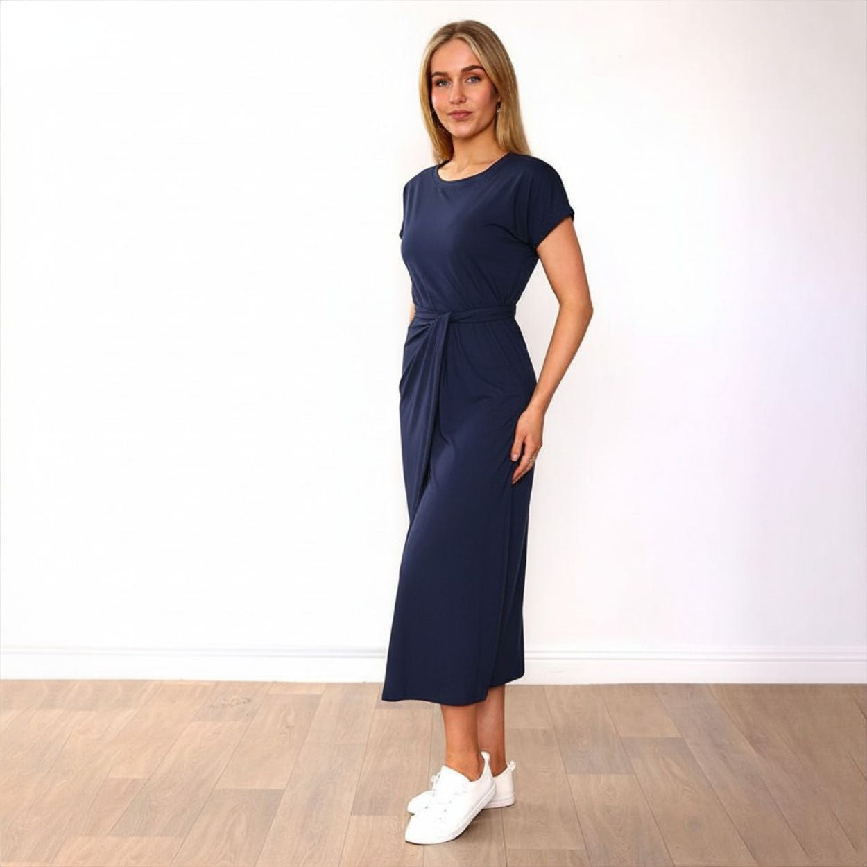Lenny Dress in navy – women's dress – view 7