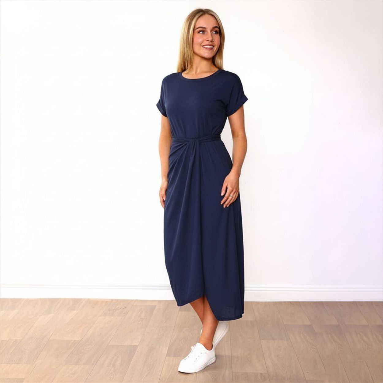 Lenny Dress in navy – women's dress – view 9