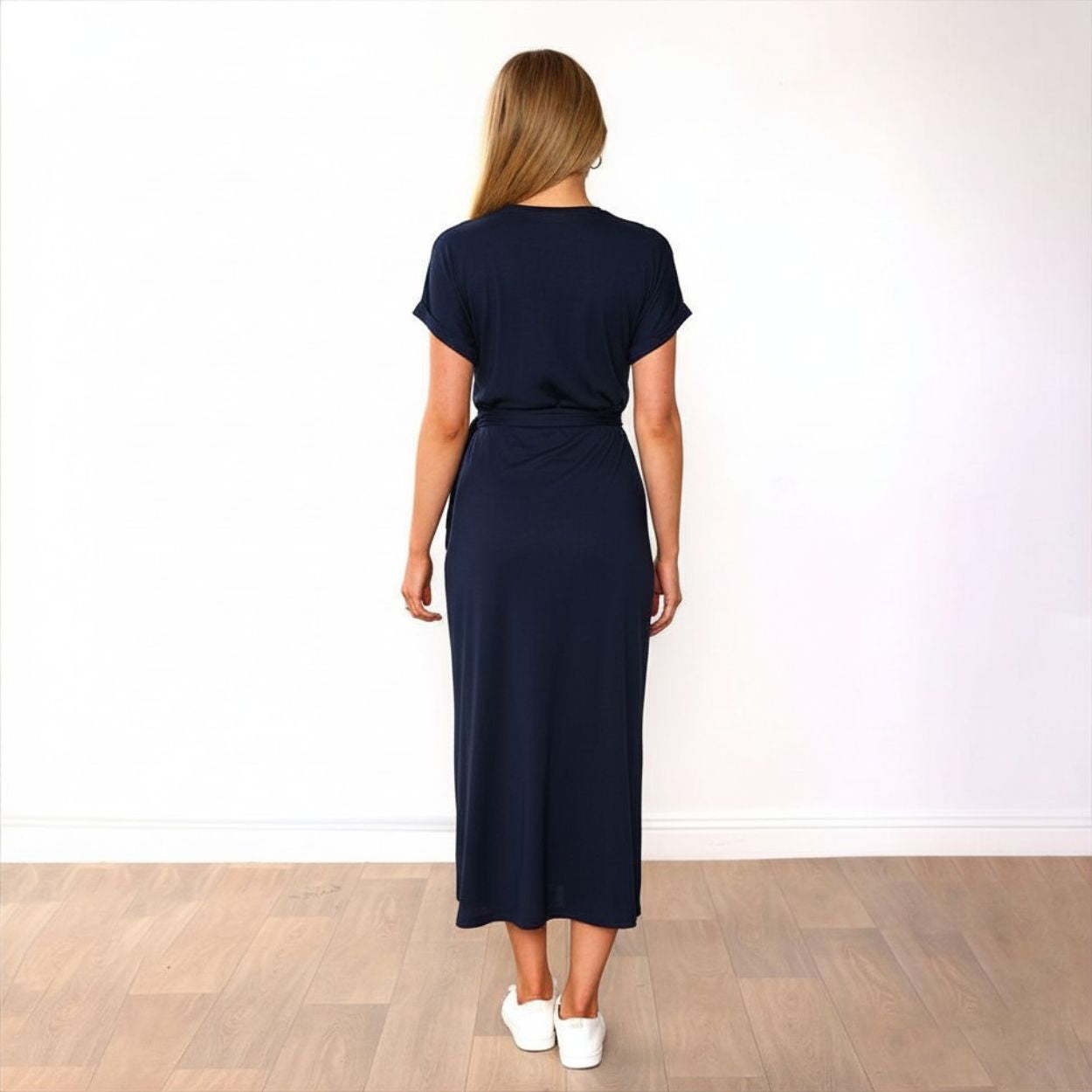 Lenny Dress in navy – women's dress – view 16
