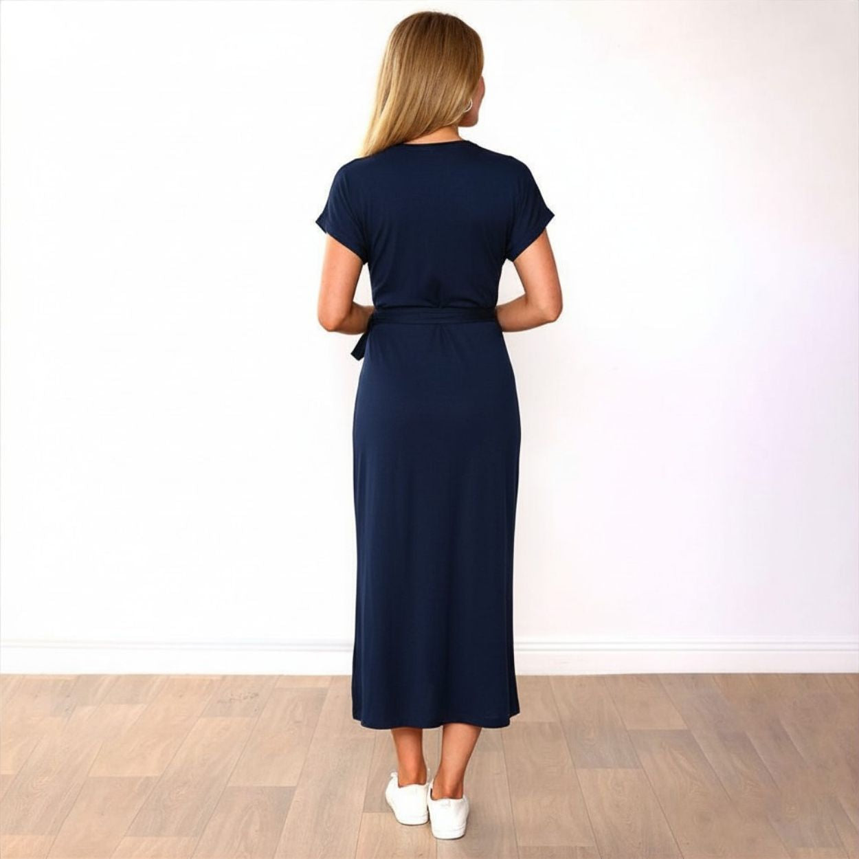 Lenny Dress in navy – women's dress – view 14