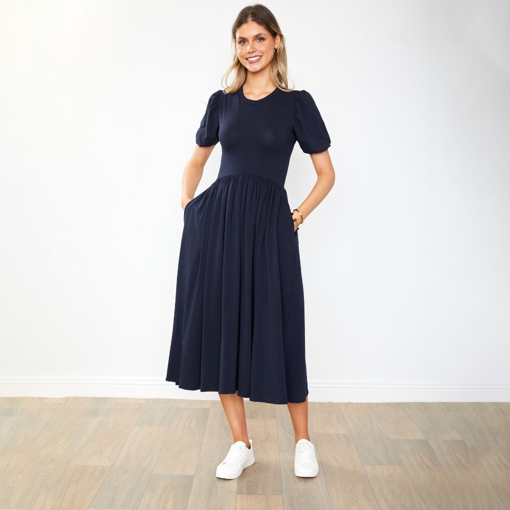 Lois Dress (Navy)