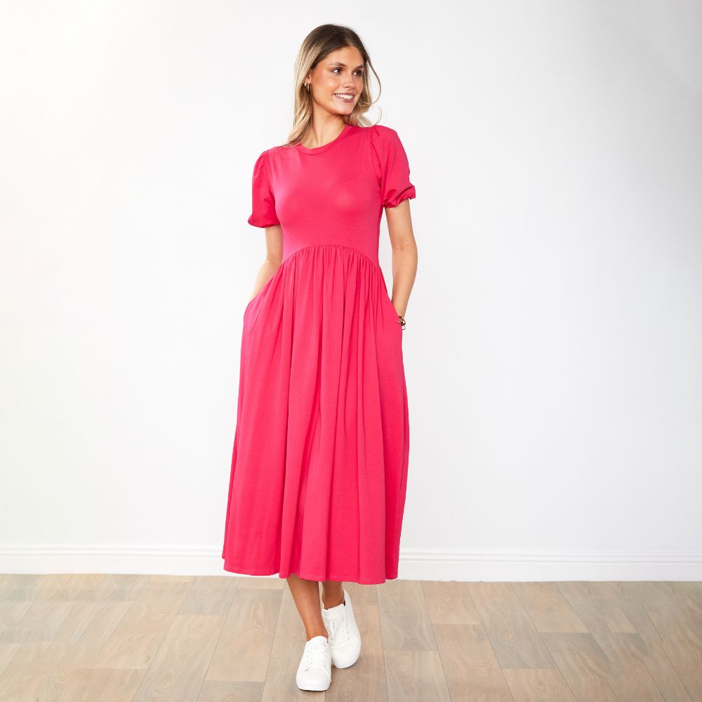 Lois Dress (Fuchsia)