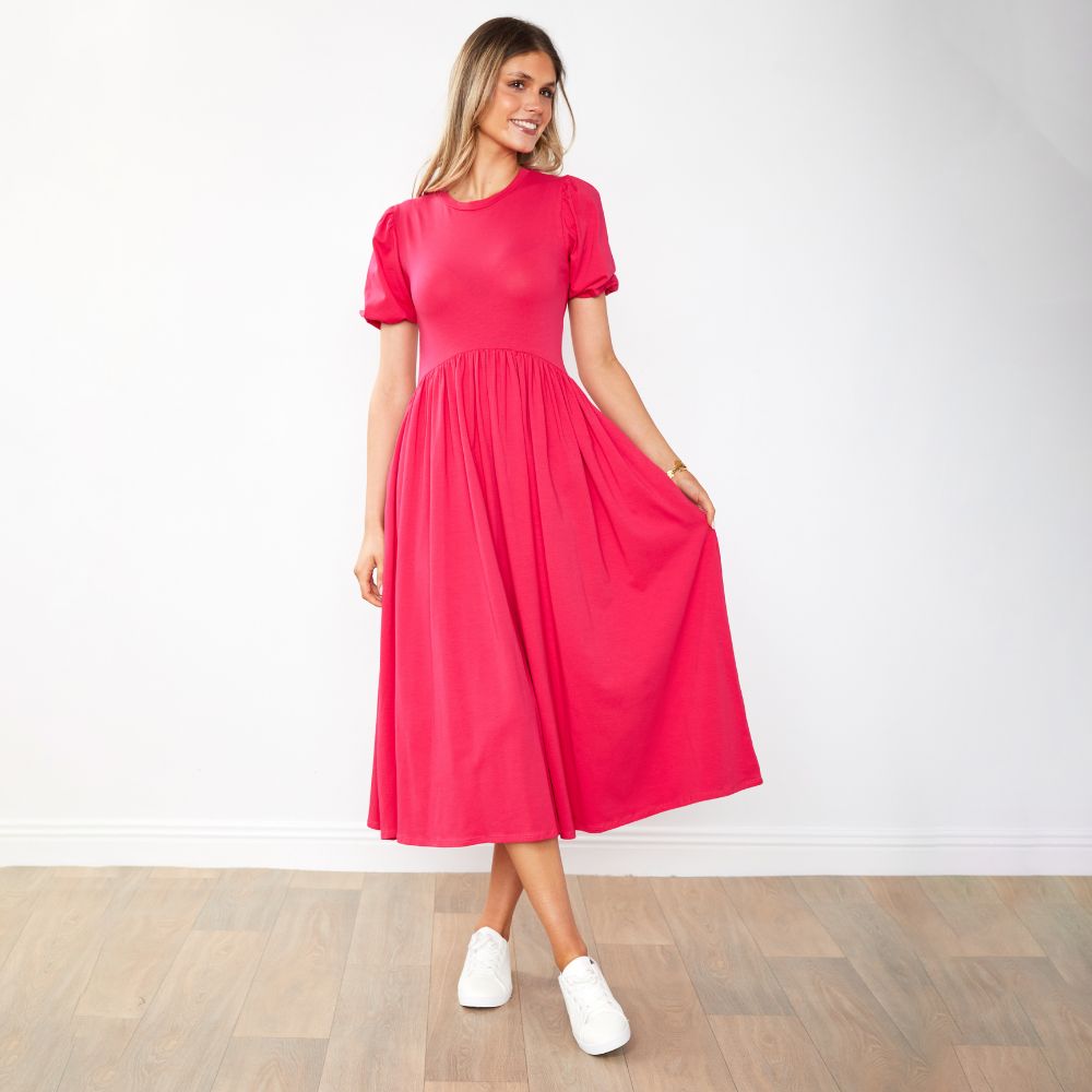 Lois Dress (Fuchsia)