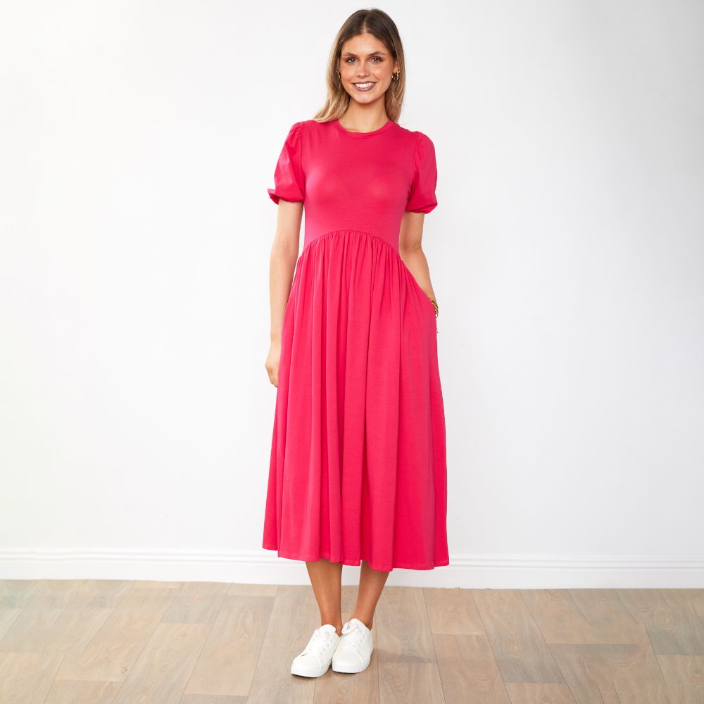 Lois Dress (Fuchsia)