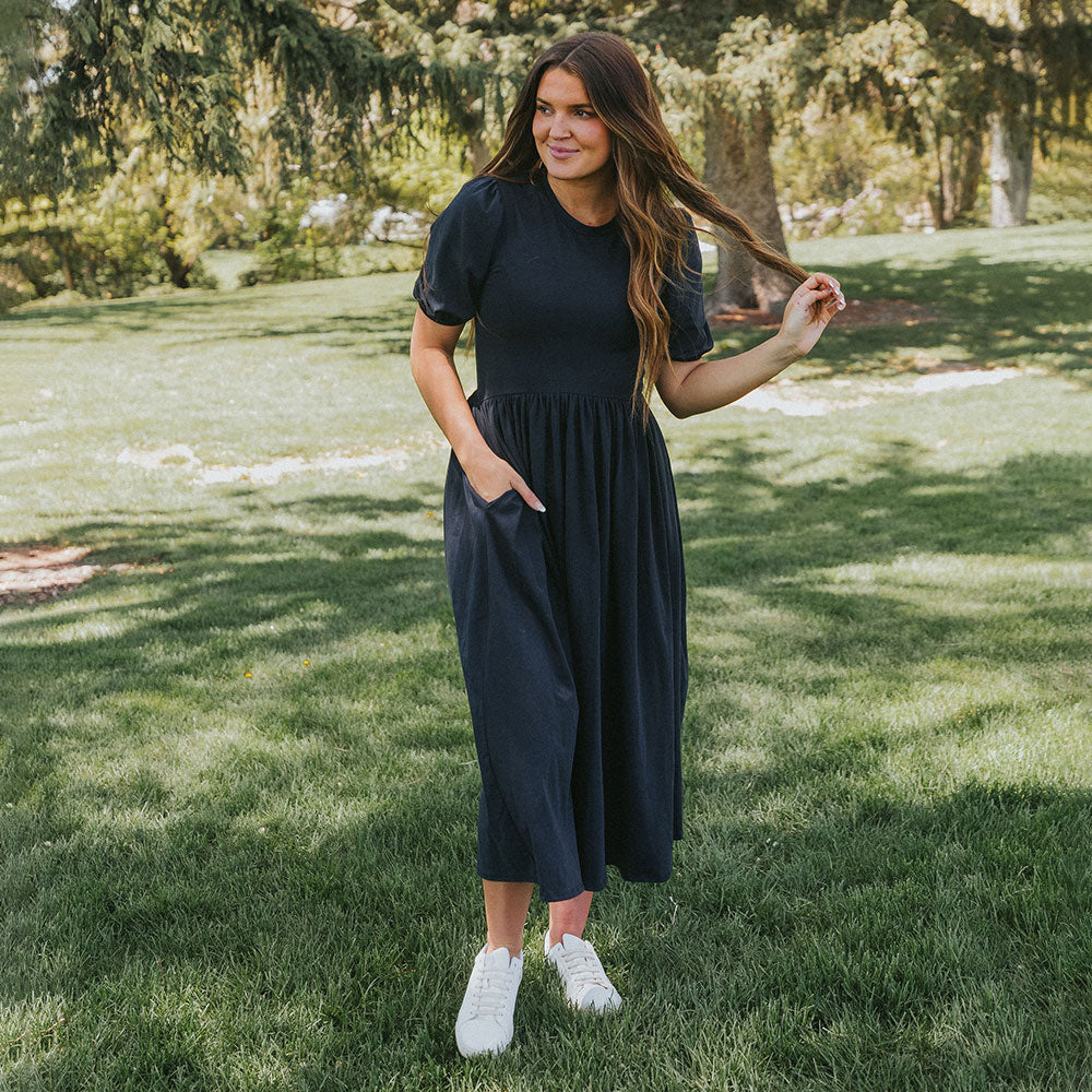 Lois Dress (Navy)