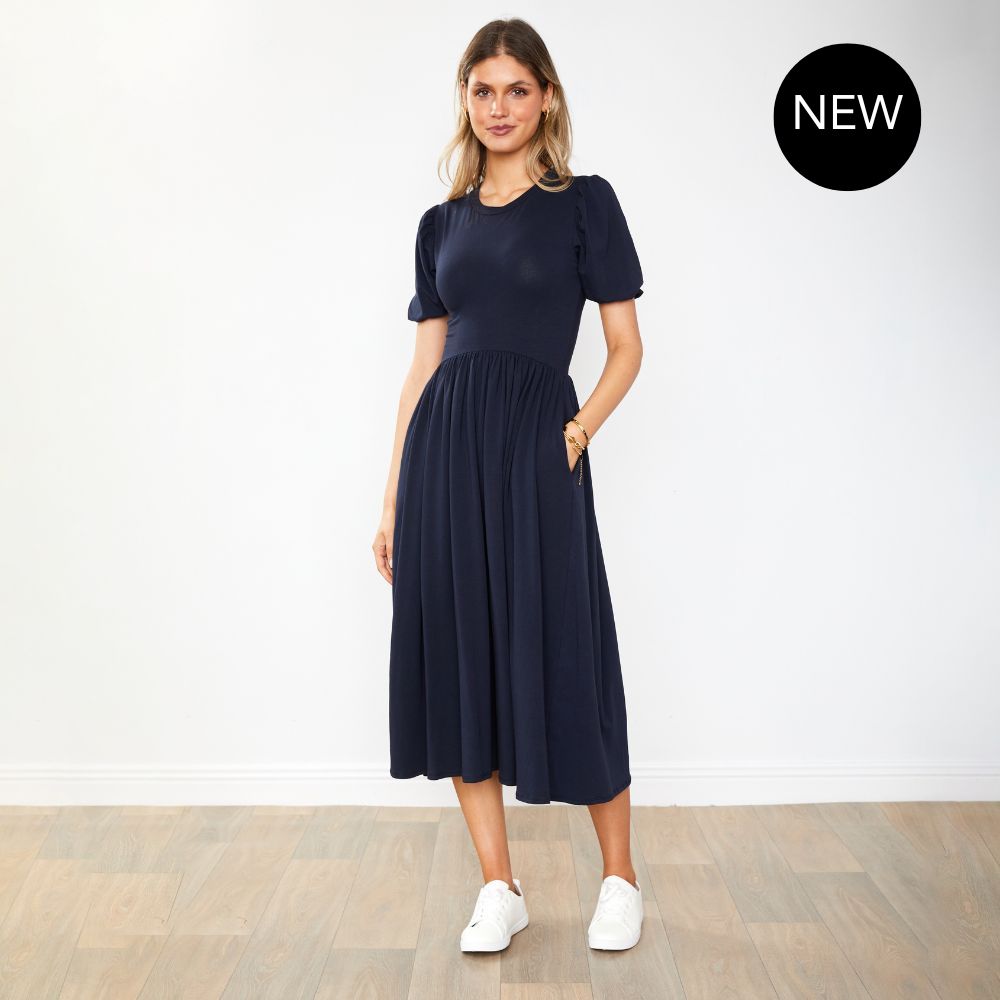 Lois Dress (Navy)