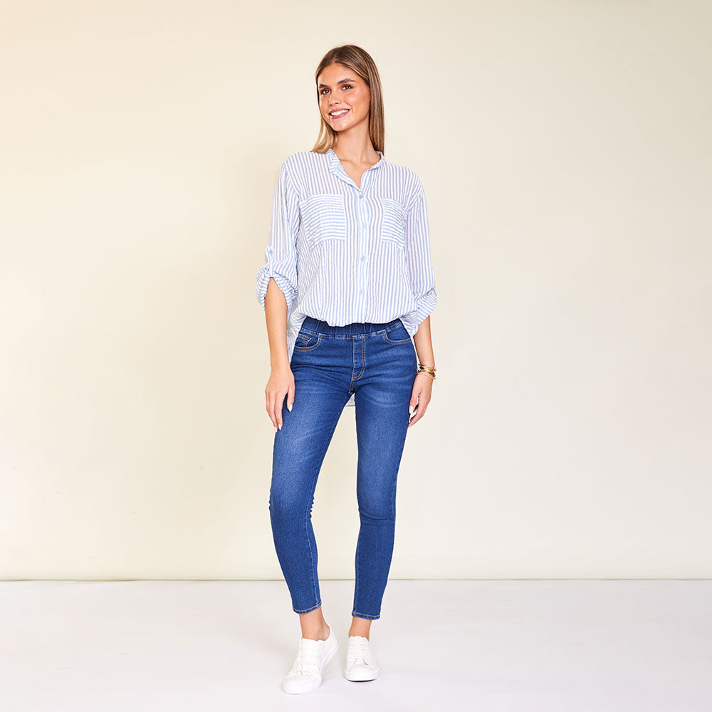 Louis Shirt (Blue stripe)