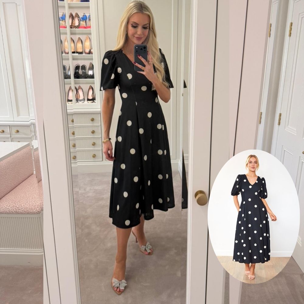 Lucy Dress (Black Polka Dot)