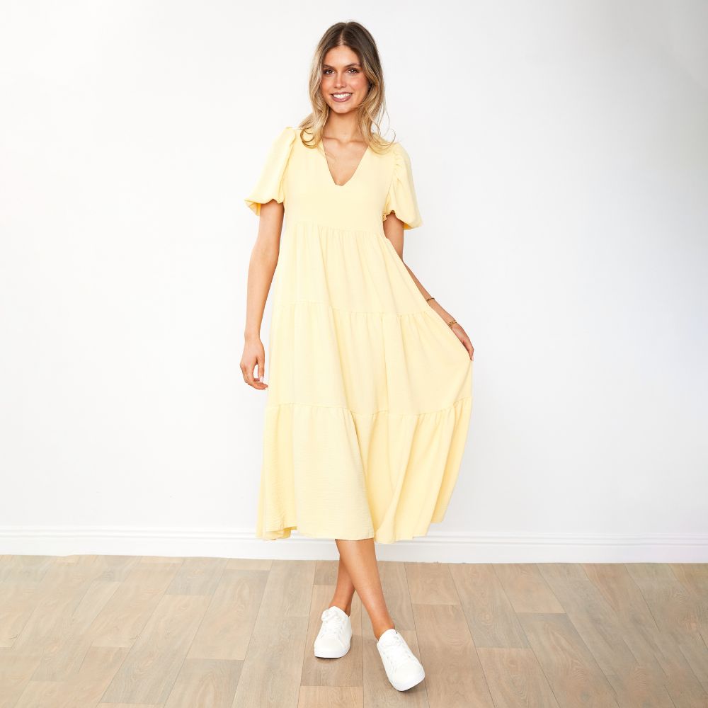 Mabel Dress (Lemon)