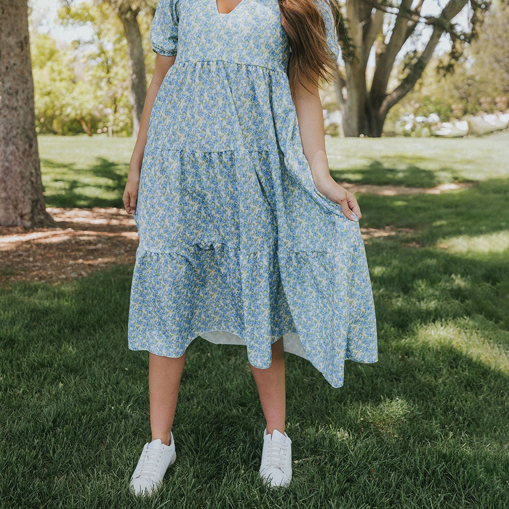 Mabel Dress (Orchid Blue)
