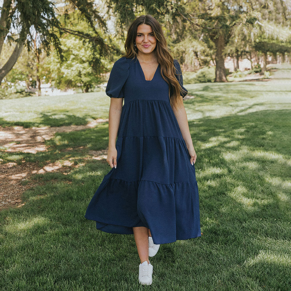 Mabel Dress (Navy)