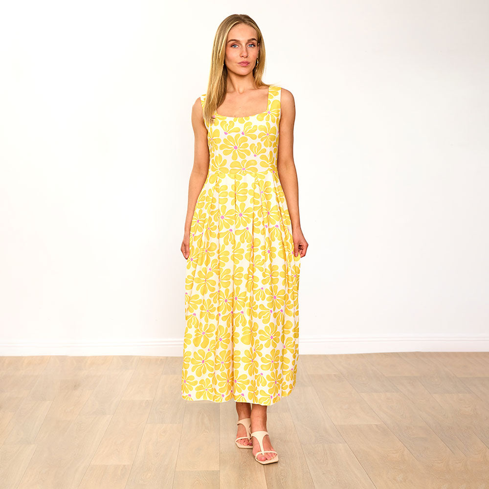Maddie Dress (Lemon Daisy)