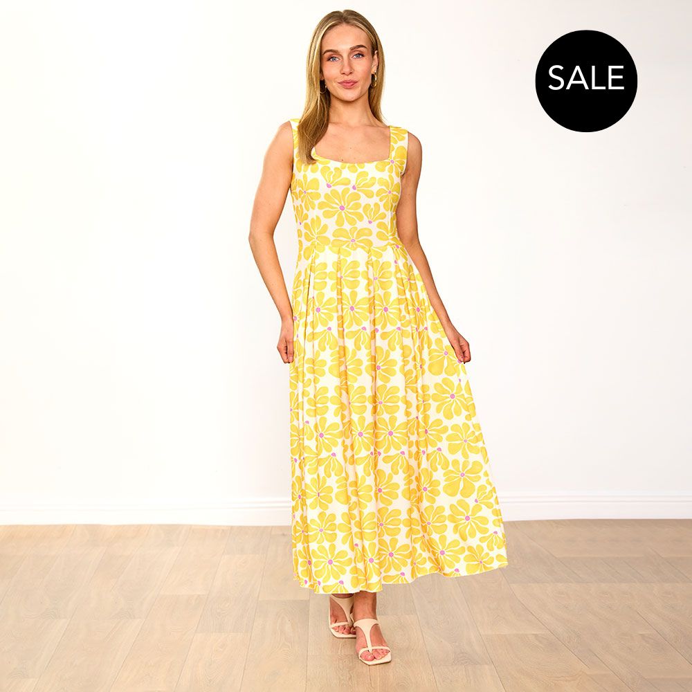 Maddie Dress (Lemon Daisy)