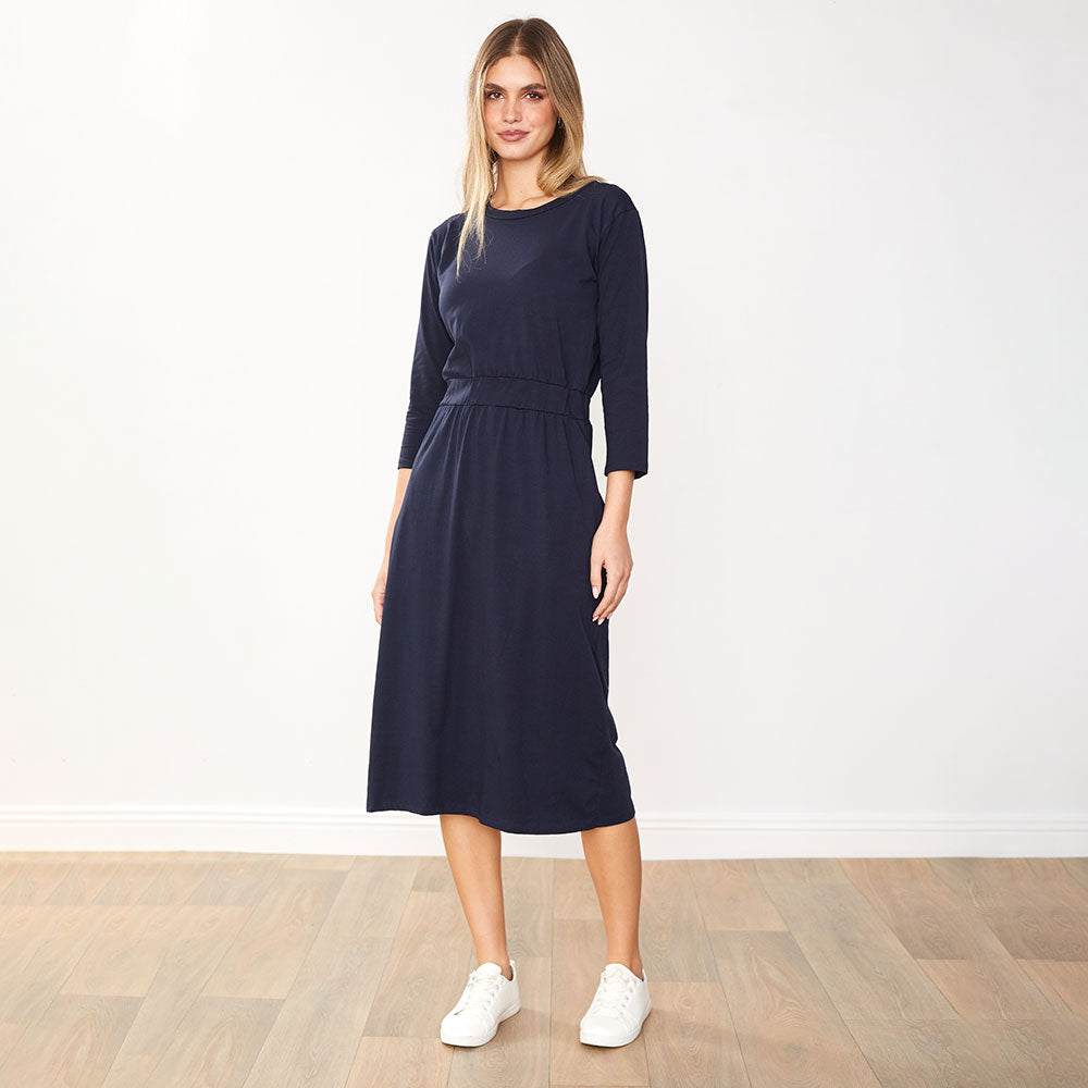 Mara Dress (Navy)
