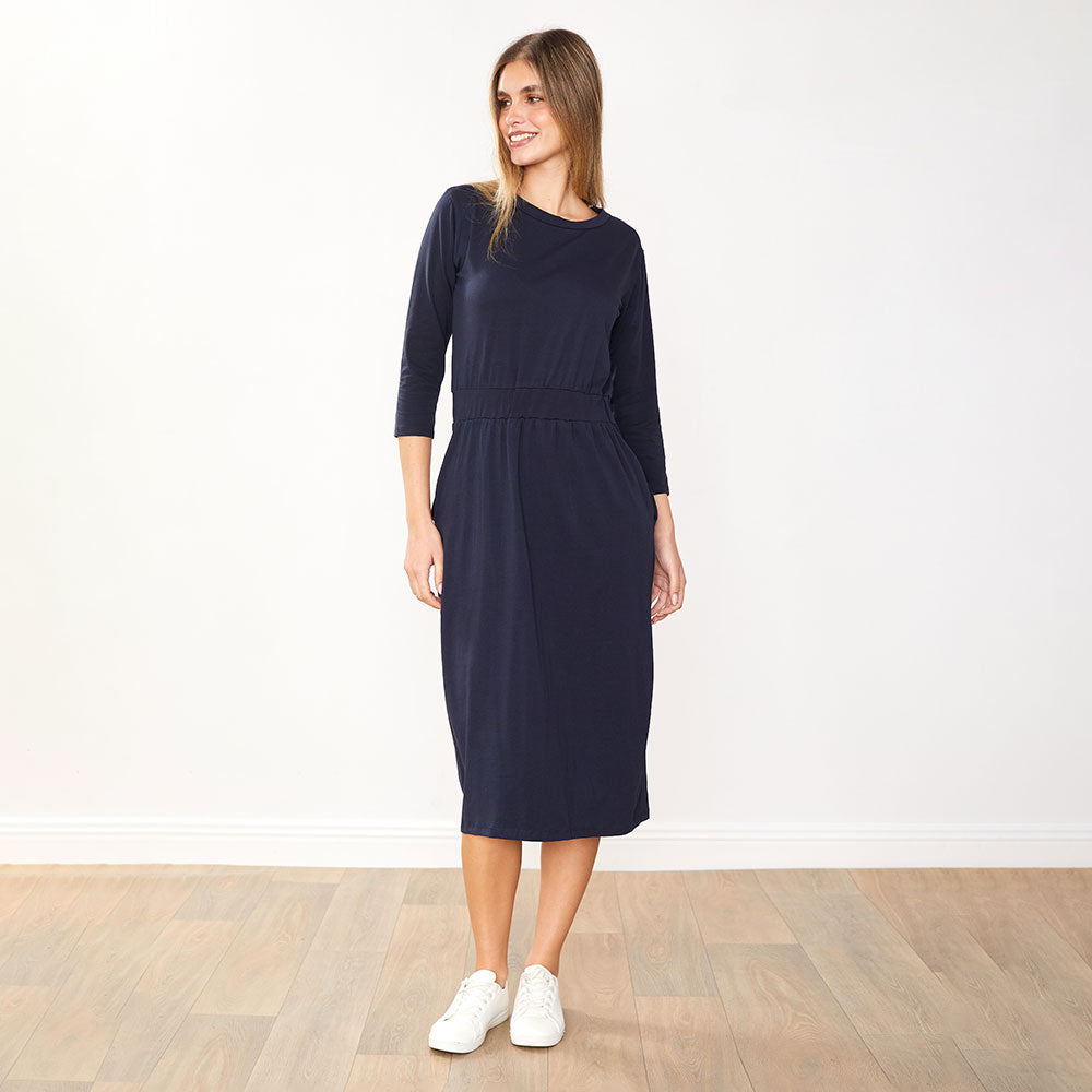 Mara Dress (Navy)