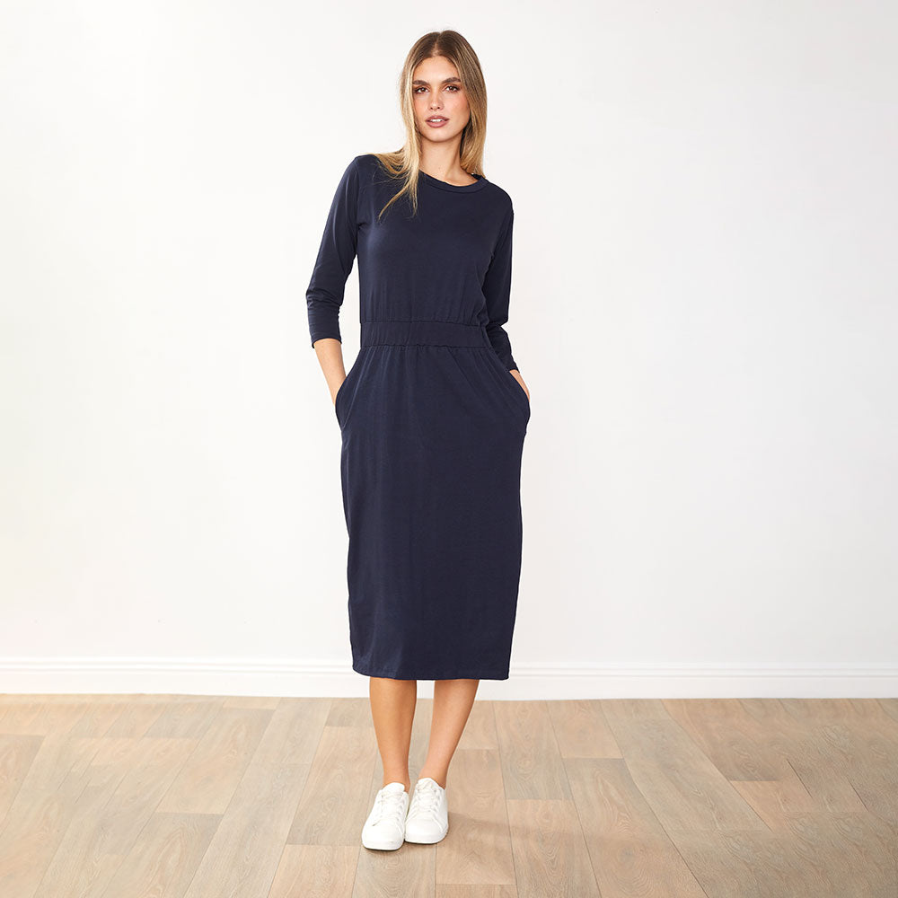 Mara Dress (Navy)