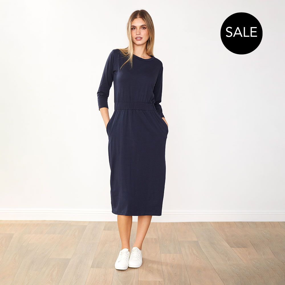Mara Dress (Navy)