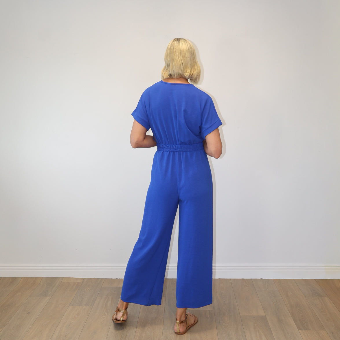 Marbella Belted Jumpsuit (Cobalt)