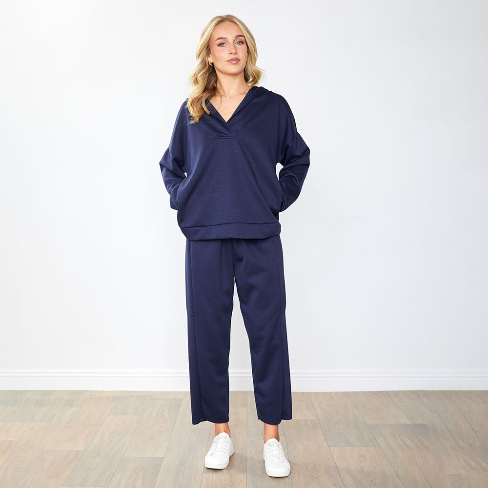 Mariah Hoody in navy – women's hoody – view 3